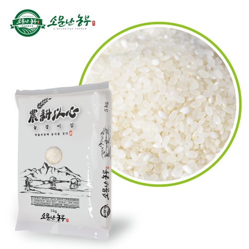 당일도정 2023년산 햅쌀 소문난농부 맛있는 백미쌀 5kg [원산지:국산(충청남도 논산시)]